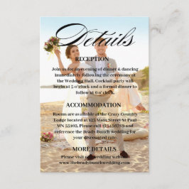 Tarjeta De Recepción Sitio web boda QR Código Foto - Registro RSVP etc