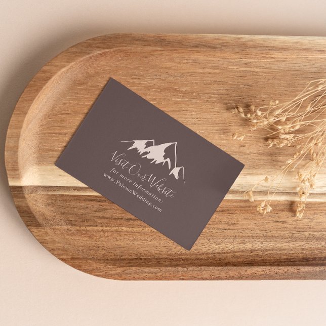 Tarjeta De Recepción Sitio web Clear Mountain Country Wedding (Subido por el creador)