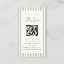 Sitio web de boda Código QR Escanearme Verde Salvi