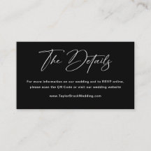 Sitio web de boda con detalles en blanco y negro
