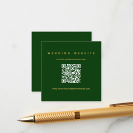 Tarjeta De Recepción Sitio web de Boda de código QR