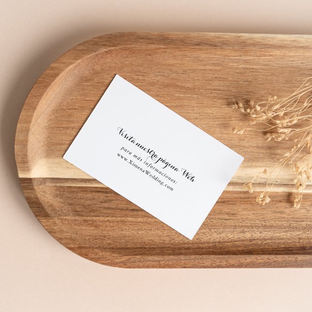 Tarjeta De Recepción Sitio web de Boda español (Subido por el creador)