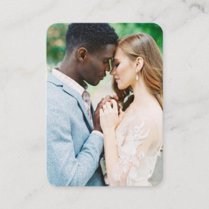 Tarjeta De Recepción Sitio web de bodas   QR Code Photo RSVP