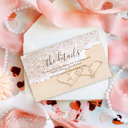 Tarjeta De Recepción Sitio web de Bodas Tropicales de Olas del Océano A