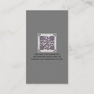 Tarjeta De Recepción Sitio web de código QR de presupuesto detalles de