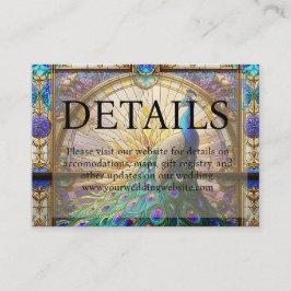 Tarjeta De Recepción Sitio web de detalles de vidrio contenido para Bod