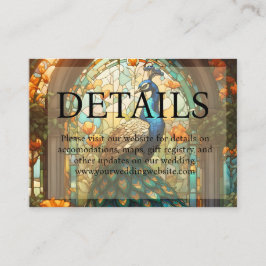 Tarjeta De Recepción Sitio web de detalles de vidrio contenido para Bod