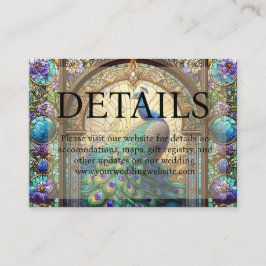 Tarjeta De Recepción Sitio web de detalles de vidrio contenido para Bod