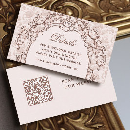 Tarjeta De Recepción Sitio web de detalles del Boda de cuadros de vídeo