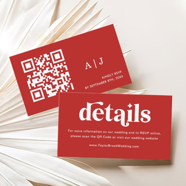 Tarjeta De Recepción Sitio web de Red Rose Boda (Subido por el creador)