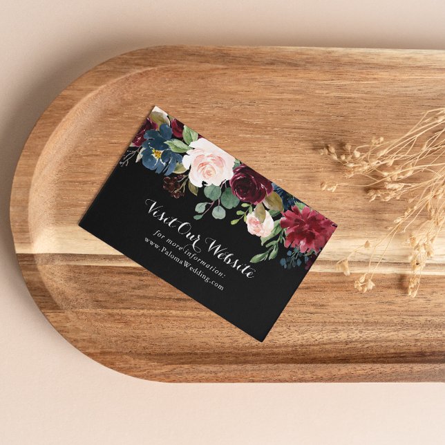Tarjeta De Recepción Sitio web del Boda botánico ruso (Subido por el creador)