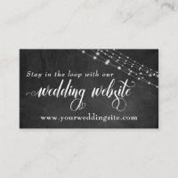 Sitio web del Boda de Chalkboard y Fairy Lights