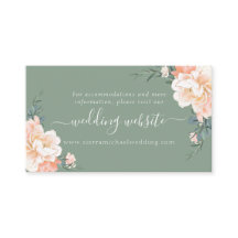 Sitio web del Boda de Crema Floral Boho Sage Green