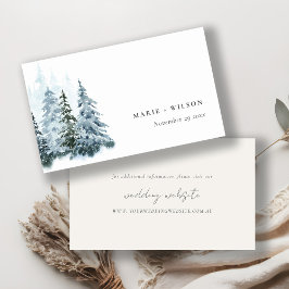 Tarjeta De Recepción Sitio web del Boda de la nieve de la selva acuátic