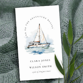 Tarjeta De Recepción Sitio web del Boda de navegación marítima Dusky Sa