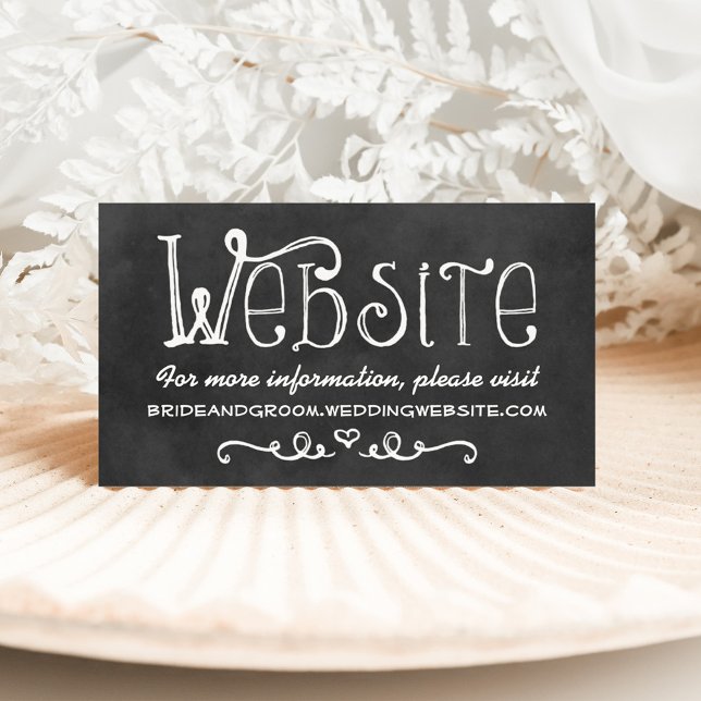 Tarjeta De Recepción Sitio web del Boda de pizarra de guiones rusos - N (Subido por el creador)