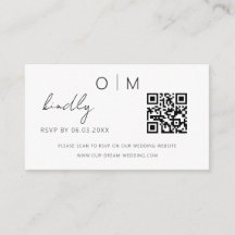 Sitio web del Boda RSVP del código QR del presupue