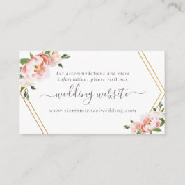 Tarjeta De Recepción Sitio web del Boda Verde de la Casa de Oro de Rubo