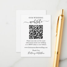 Sitio Web minimalista Simple Boda QR