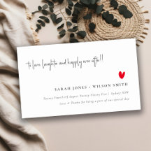 Sitio Web Mínimo Simple Red Heart Script Boda