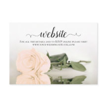 Sitio web Pale Peach Rosa Elegant Wedding
