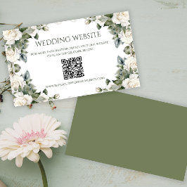 Tarjeta De Recepción Sitio web Romántico Rosa de Boda Jardín