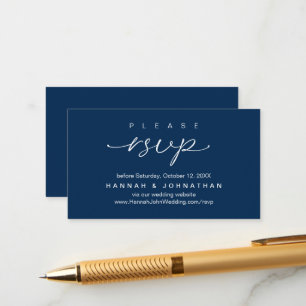 Tarjeta De Recepción Sitio web RSVP de la boda moderna