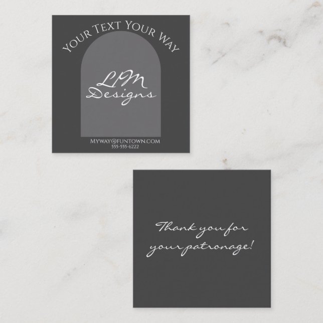 Tarjeta De Recepción Sleek Minimalist (Anverso / Reverso)