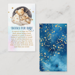 Tarjeta De Recepción Sleepy Teddy Bear solicitud de libro de Baby Showe