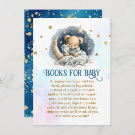 Tarjeta De Recepción Sleepy Teddy Bear solicitud de libro de Baby Showe