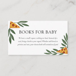 Tarjeta De Recepción Slice Slice Baby Pizza Baby Shower Books