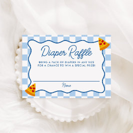 Tarjeta De Recepción Slice Slice Baby Pizza Baby Shower Diaper Raffle