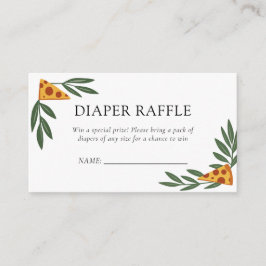 Tarjeta De Recepción Slice Slice Baby Pizza Baby Shower Diaper Raffle