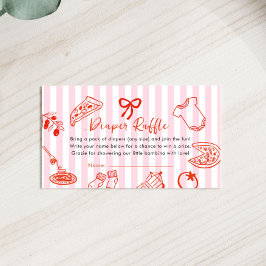 Tarjeta De Recepción Slice Slice Baby Shower Diaper Raffle