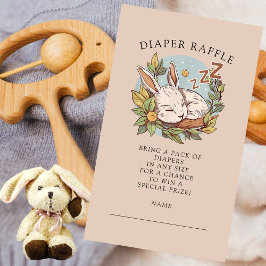 Tarjeta De Recepción Slumber Bunny Diaper Raffle