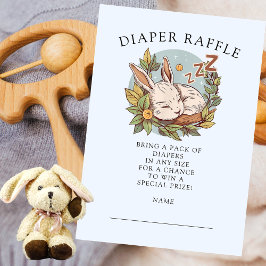 Tarjeta De Recepción Slumber Bunny Diaper Raffle