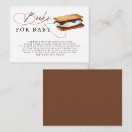 Tarjeta De Recepción S'More Baby Shower Book Request