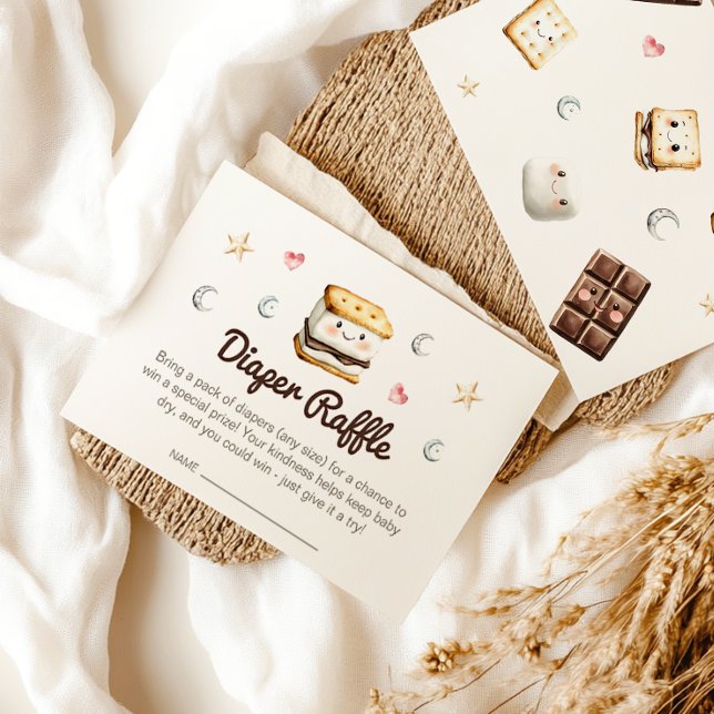 Tarjeta De Recepción S'more love Baby Shower Diaper Raffle (Subido por el creador)