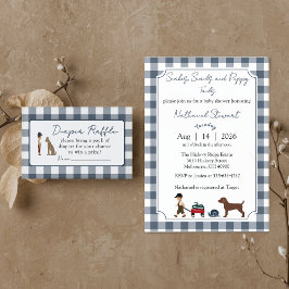 Tarjeta De Recepción Snakes, Snails & Puppy Tails -diaper raffle card