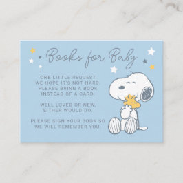 Tarjeta De Recepción Snoopy & Woodstock | Over the Moon Baby Shower Enc