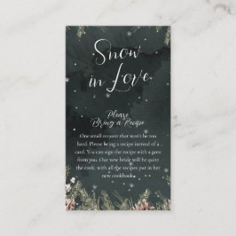 Tarjeta De Recepción Snow In Love
