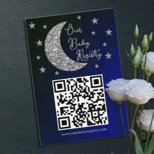 Tarjeta De Recepción Sobre el registro de Baby Shower de la Luna