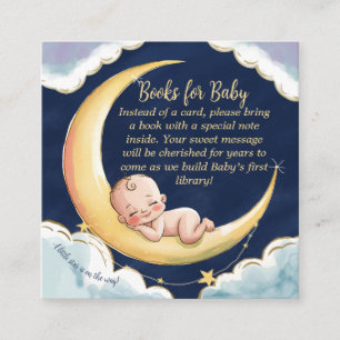 Tarjeta De Recepción Sobre la luna Baby Celestial