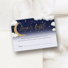 Sobre la luna Baby Shower Diaper Raffle