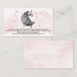 Tarjeta De Recepción Sobre la luna | Chicas Libros Baby Shower Para Beb