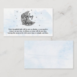 Tarjeta De Recepción Sobre la luna | Ducha de visualización Baby Shower