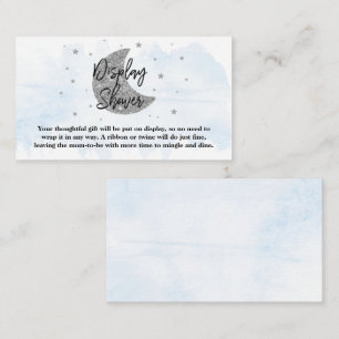 Tarjeta De Recepción Sobre la luna Ducha de visualización Baby Shower