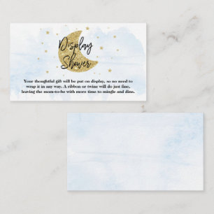 Tarjeta De Recepción Sobre la luna   Ducha de visualización Baby Shower
