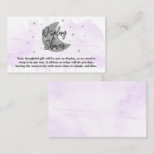 Tarjeta De Recepción Sobre la luna   Ducha de visualización de Baby Sho