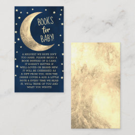 Tarjeta De Recepción Sobre la luna | Libros Baby Shower Para Bebés